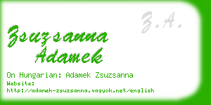 zsuzsanna adamek business card